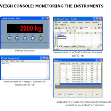 WEIGH CONSOLE: MONITORING THE INSTRUMENTS